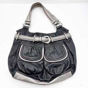 B. Makowsky Leather Shoulder Bag Satch